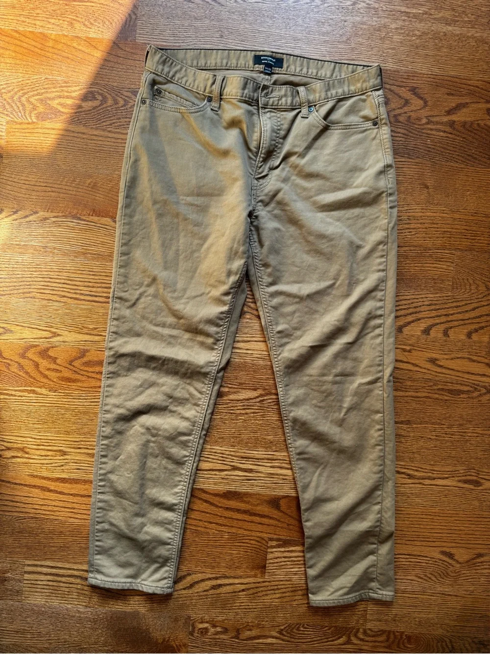 Banana Republic Men’s Travel Athletic Pants 34x32 Whiskey Brown Stretch